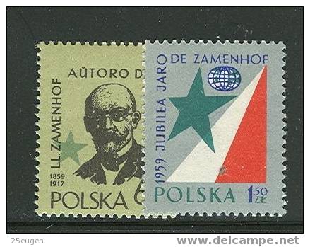 POLAND 1959 MICHEL 1111-1112 SET  MNH - Nuevos