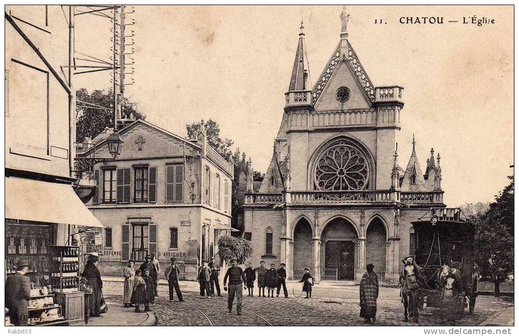 S1  -  219   -     CHATOU     -   ( 78 )   .        L ' Eglise   . - Chatou