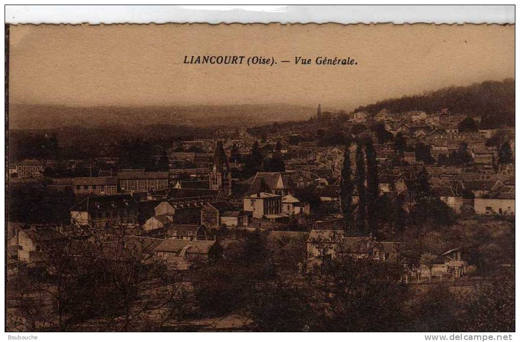 CPA De LIANCOURT Vue Générale Bords Dentés - Liancourt