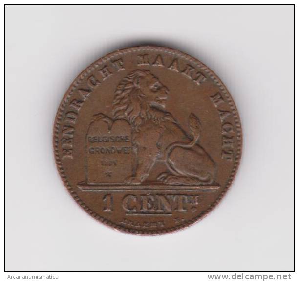 BELGICA 1CENTIMO  1.894  KM#1  COBRE  MBC/VF     DL-9671 - 1 Centime