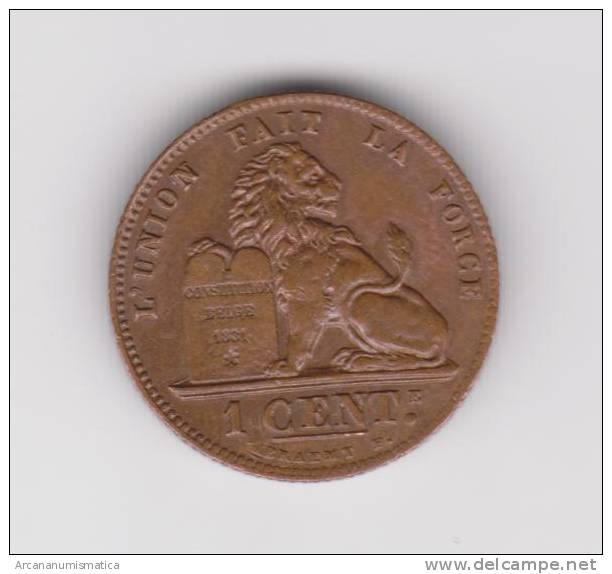 BELGICA   1CENTIMO  1.901  KM#33.1  COBRE  MBC+/VF+     DL-9676 - 1 Centime