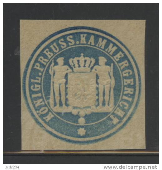 DEUTSCHSLAND PREUSSEN GERMANY PRUSSIA Siegelmarke Königlich Preussisches Kammergericht - Gebührenstempel, Impoststempel