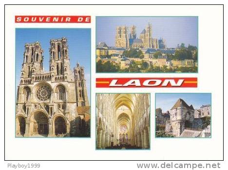 02-SOUVENIR DE LAON-CPM-NEUVE- - Souvenir De...