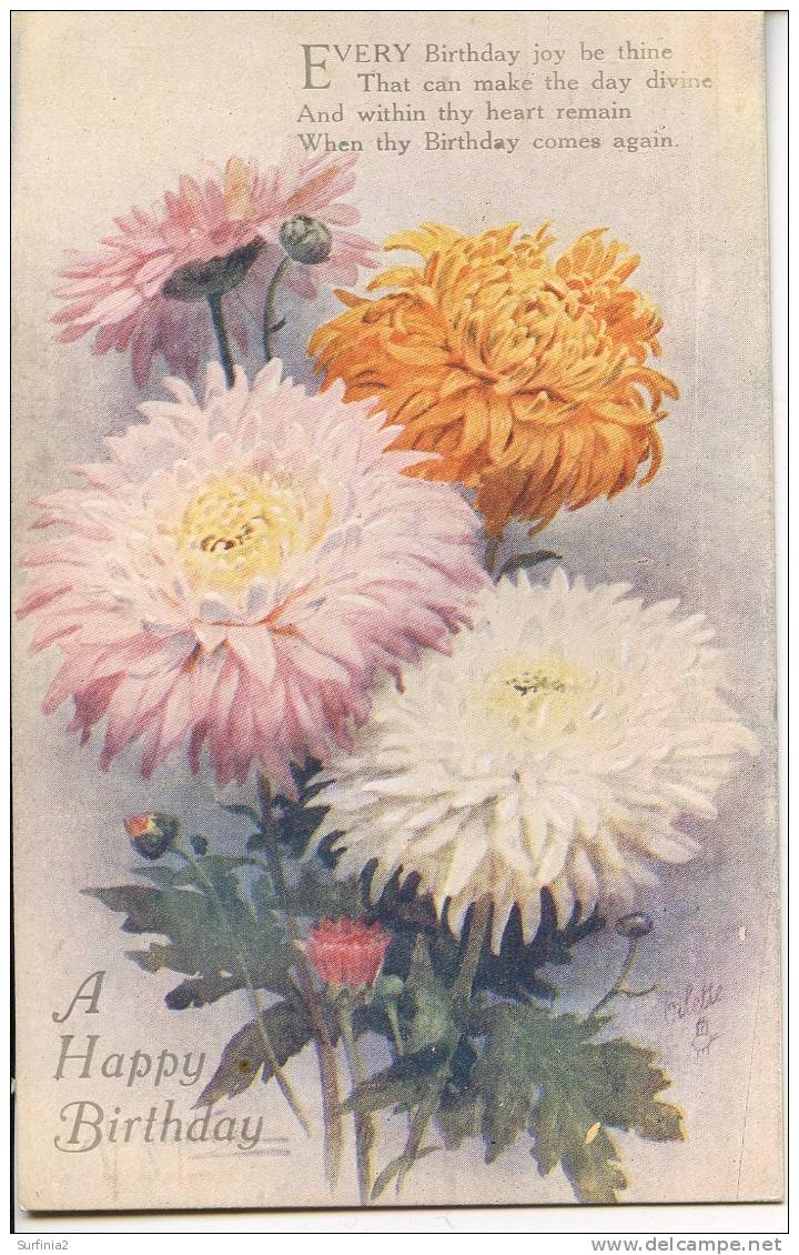 TUCKS OILETTE - SERIES 1319 - CHRYSANTHEMUMS - Other & Unclassified