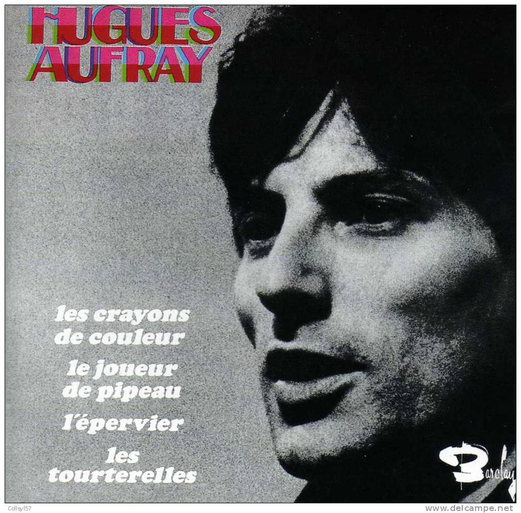 CD 4 Titres HUGUES AUFRAY - Les Crayons De Couleurs... - Country Et Folk