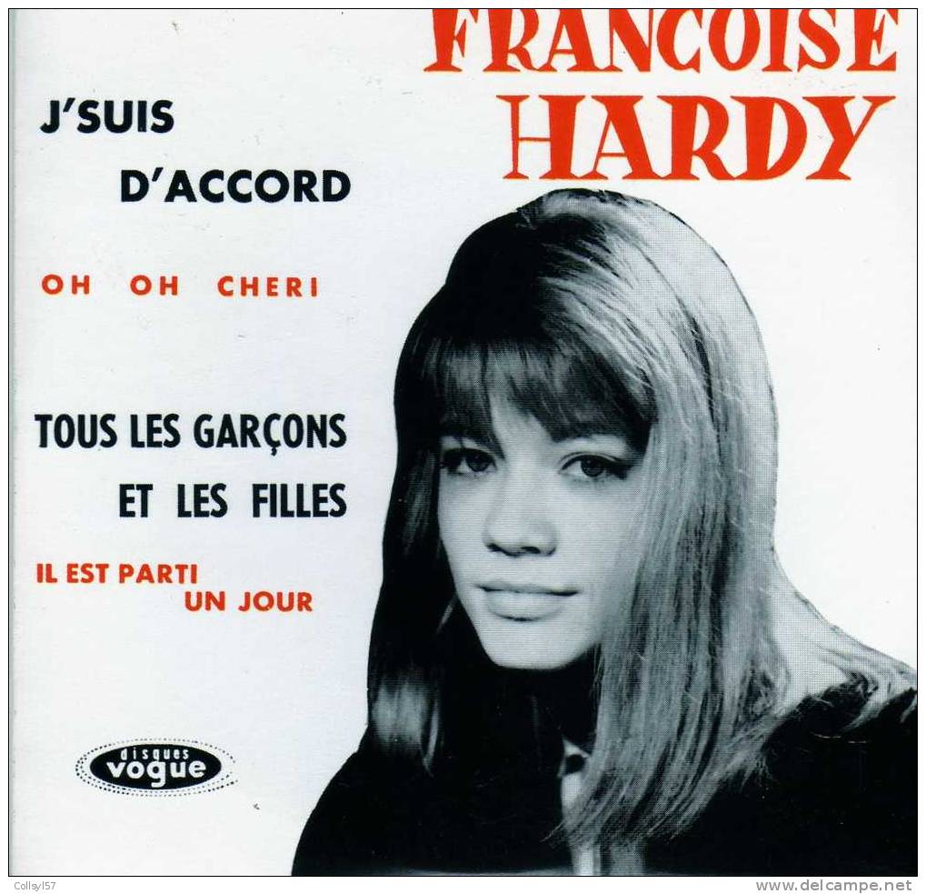 CD 4 Titres FRANCOISE HARDY - Tous Les Garçons Et Les Filles - Autres & Non Classés