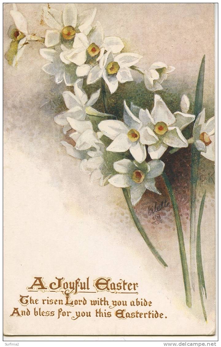 TUCKS OILETTE - POSTCARD 9601 - EASTER/LILIES By ALICE PRICE KING - Other & Unclassified