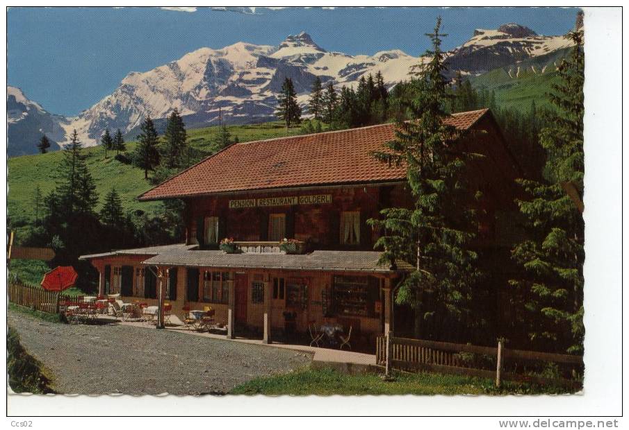 Pension Restaurant Golderli Gorneren Kiental Mit Gamchilücke Und Blümlisalp - Other & Unclassified