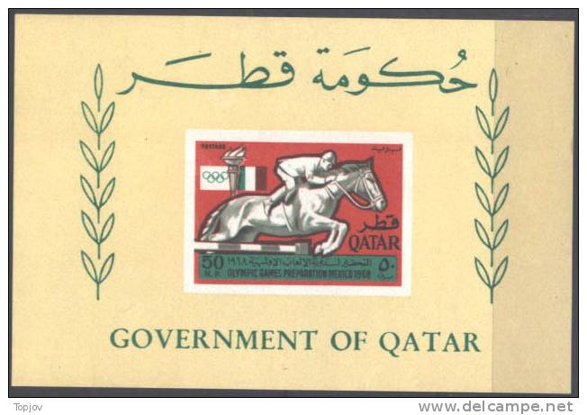 QATAR - 1966 - OLYMPIC GAME MEXICO ´68   BLOCK  - MNH ** - Qatar