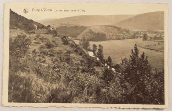 BELGIUM / BELGIQUE - Olloy Sur Viroin - A Beautiful View - Vintage 1940's Postcard  [c0964] - Viroinval