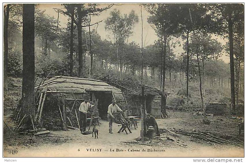 Yvelines - Ref A70- Velisy - Le Bois - Cabane De Bucherons  -carte Bon Etat - - Velizy