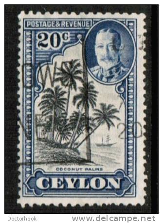 CEYLON   Scott # 270 VF USED - Ceylon (...-1947)