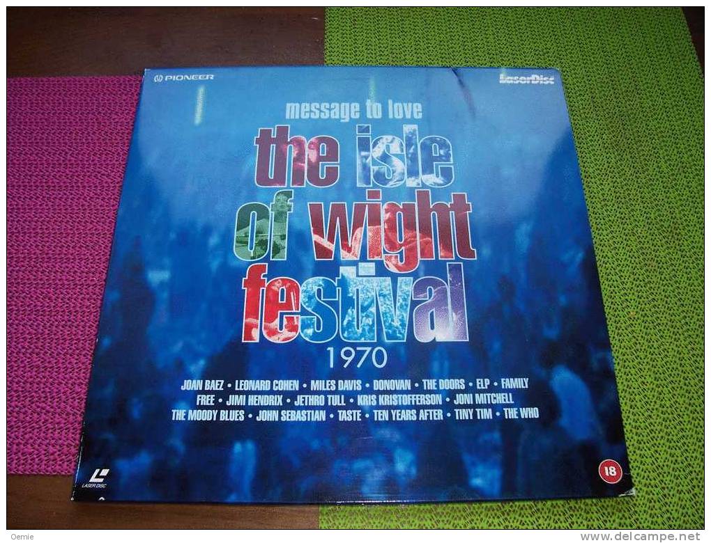 MESSAGE TO LOVE  THE ISLE OF WIGHT FESTIVAL  1970  ALBUM 2 DISQUES  °  LASERDISC - Otros