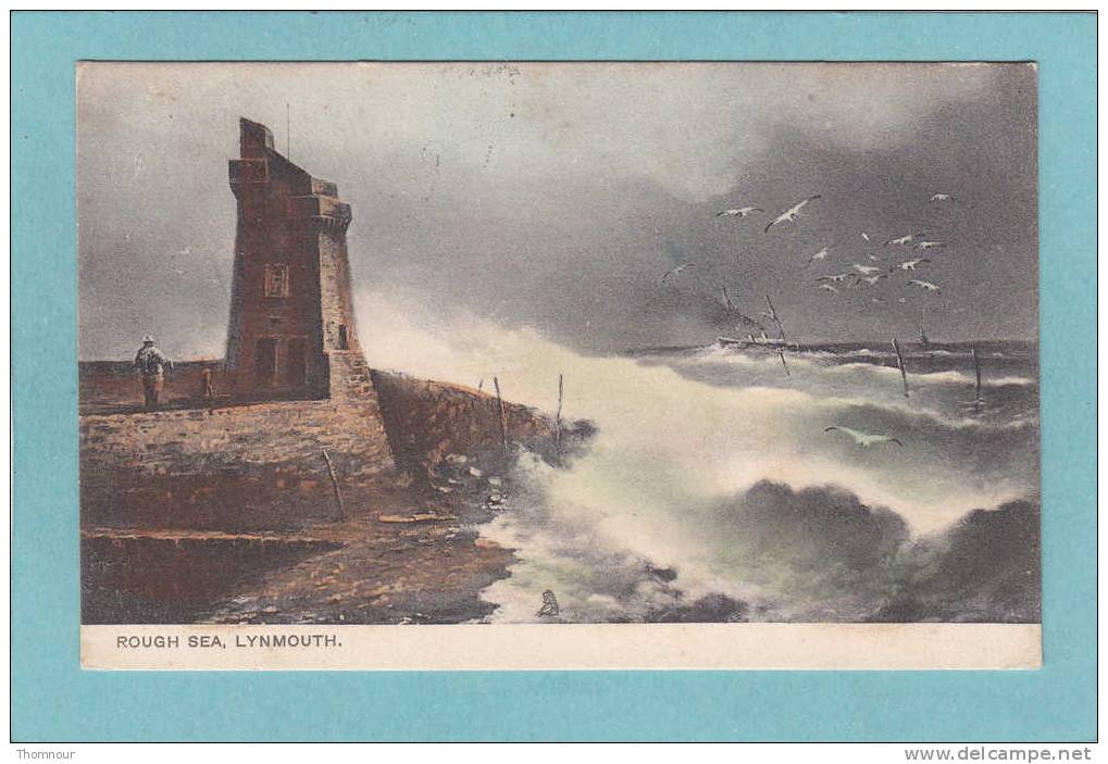 LYNMOUTH  -  ROUGH  SEA.   -  1904   -  TUCK´S     - - Lynmouth & Lynton