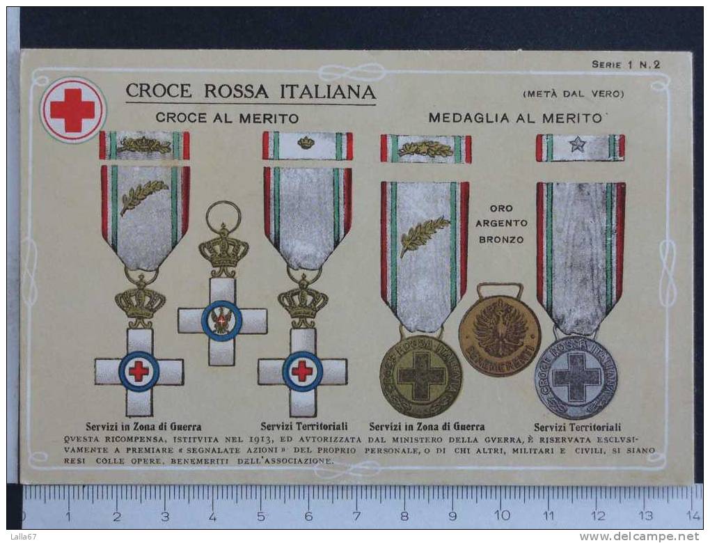 CROCE ROSSA - MEDAGLIA AL MERITO N. 4450 - Croce Rossa