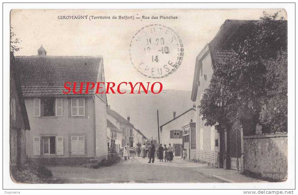 90 TERRITOIRE DE BELFORT SSN° GIROMAGNY RUE DES PLANCHES - Giromagny