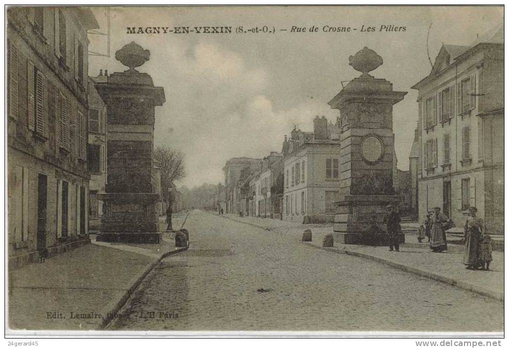 CPA MAGNY EN VEXIN (Val D´Oise) - Rue De Crosne - Magny En Vexin