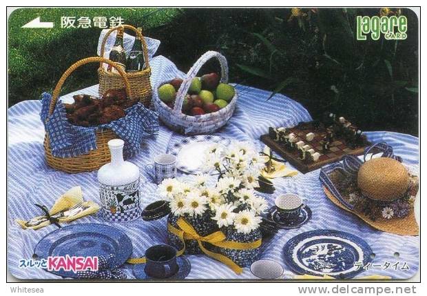 Prepaidcard Japan -  Gedeckter Tisch,table - Food,wine - Lebensmittel
