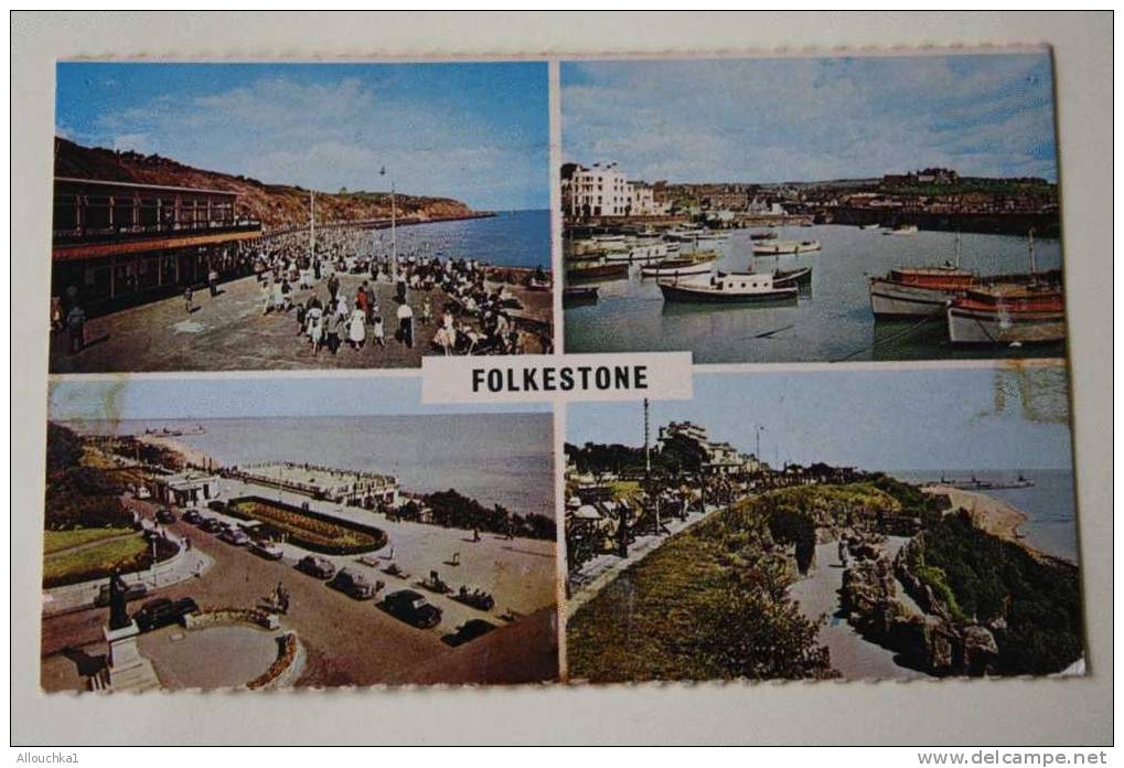 CPSM ROYAUME UNI ANGLETERRE > EAST CLIFF PROMENADE FOLKESTONE  P 49952 HARVEY MEMORIAL    => - Folkestone