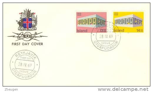 ICELAND 1969  EUROPA CEPT FDC - 1969