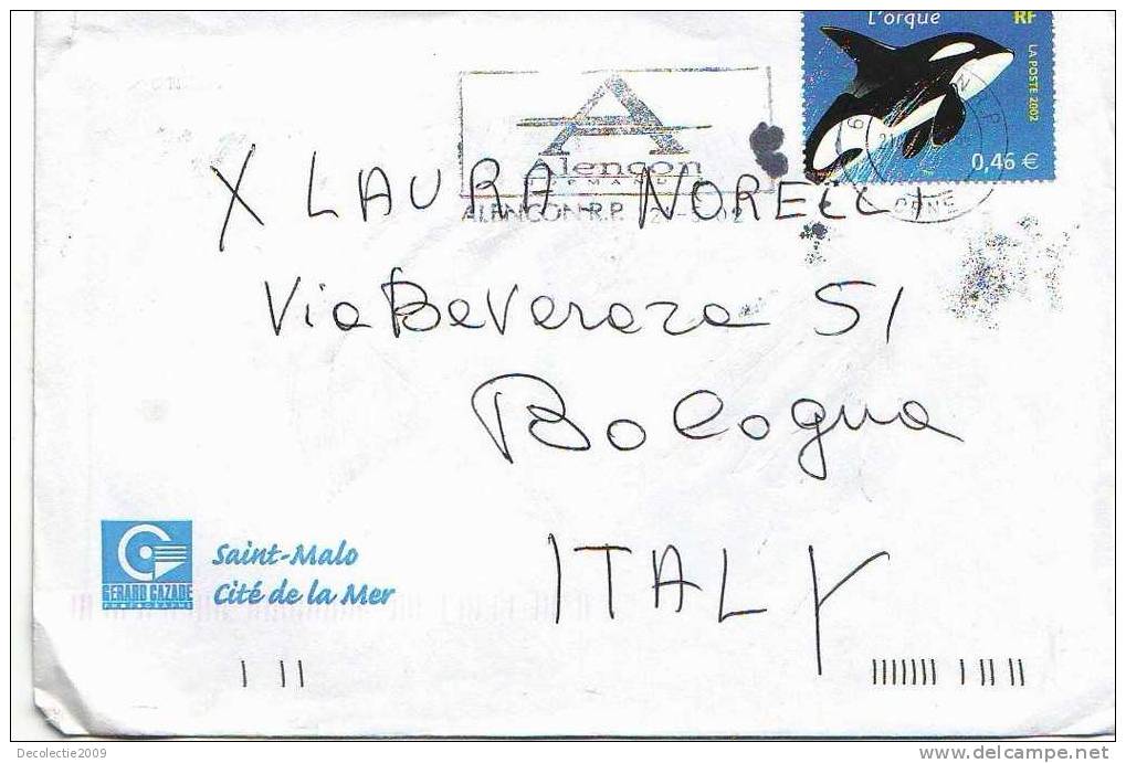 B8973 Cover With Whale Baleines Stamp Not Used Perfect Shape - Baleines