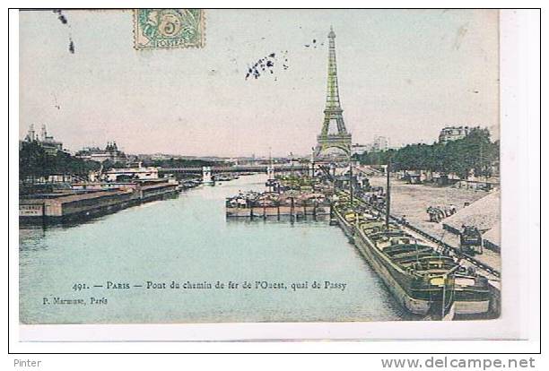 PENICHE - Quai De Passy - PARIS 16EME - Péniches