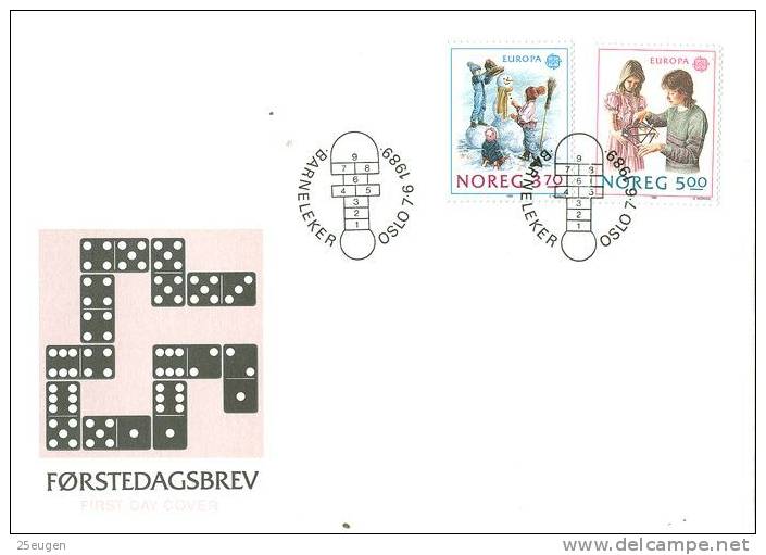 NORWAY 1989 EUROPA CEPT FDC - 1989