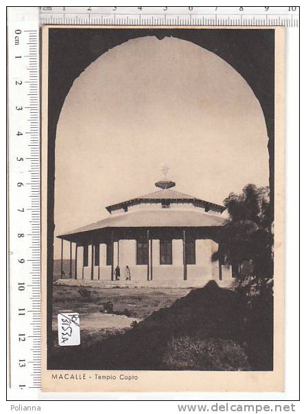 PO3153A# COLONIE - ETIOPIA - MACALLE' - TEMPIO COPTO   No VG - Ethiopia