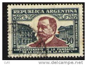 ARGENTINA 1933 - THE 30c Of The FOUNDATION Of LA PLATA: Very Fine Used. - Oblitérés