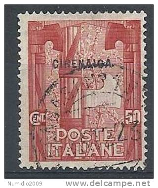 1923 CIRENAICA USATO MARCIA SU ROMA 50 CENT - RR7810 - Cirenaica