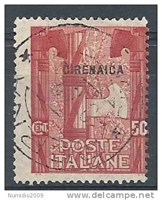 1923 CIRENAICA USATO MARCIA SU ROMA 50 CENT - RR7810-2 - Cirenaica