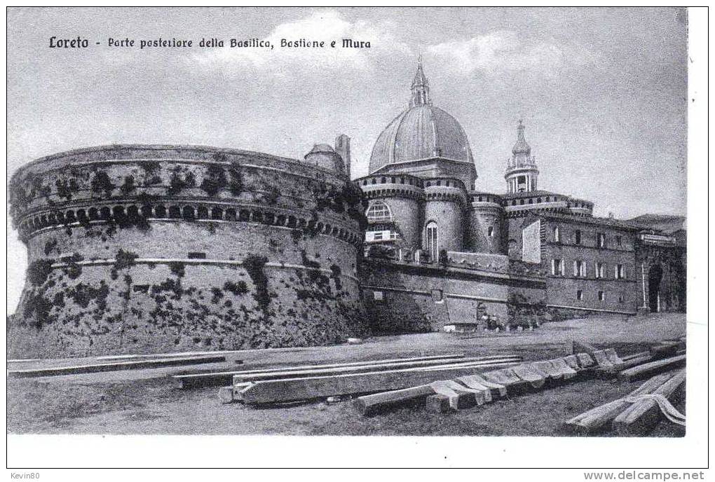 ESPAGNE LORETO Porte Posteriore Della Basilica Bastione E Mura - Ancona