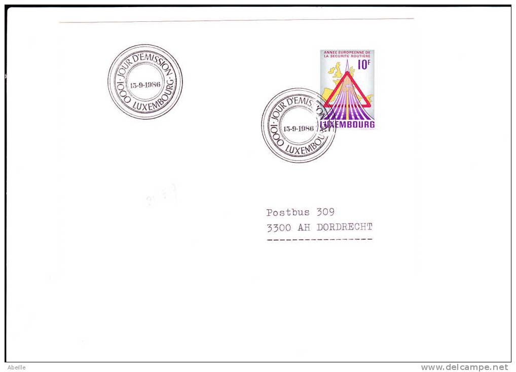 21/619  FDC   LUX.    SECURITE ROUTIERE - Unfälle Und Verkehrssicherheit