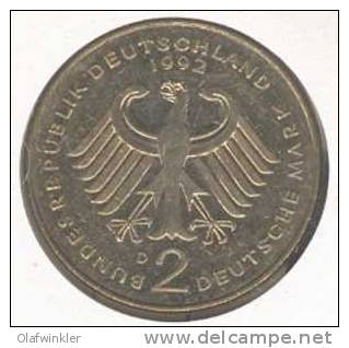 2002 Numisbrief Franz Josef Strauß 2 DM (Strauss) - 2 Mark