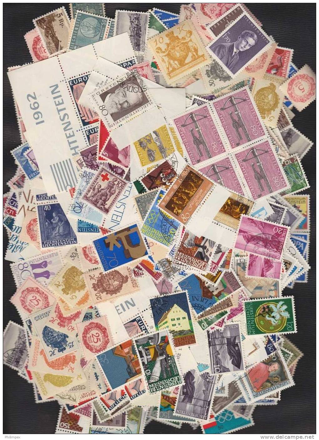 LIECHTENSTEIN MIXTURE OF 1000+ STAMPS FROM OLD TO NEW - Collections