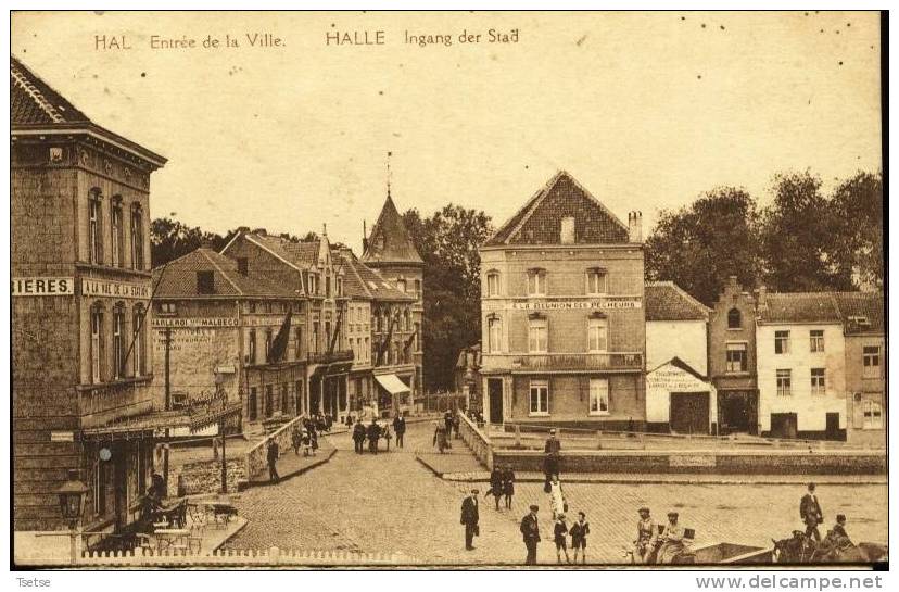 Halle - Ingang Der Stad ( Mooie Animatie ) -1926 - Halle