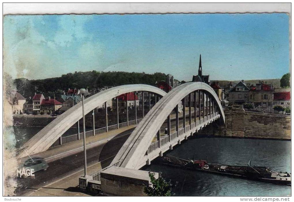 CPSM De PONT SAINTE MAXENCE Le Pont Sur L'oise  Peu Courante En Si Gros Plan - Pont Sainte Maxence