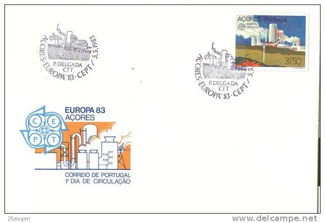 AZORES 1983 EUROPA CEPT FDC - 1983