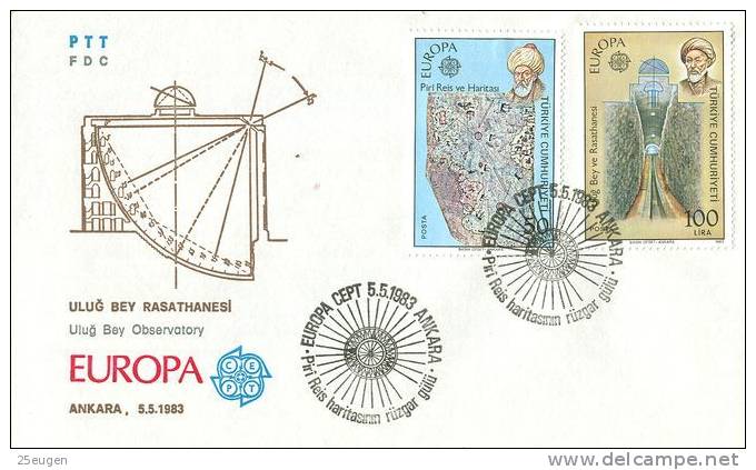 TURKEY 1983 EUROPA CEPT FDC - 1983