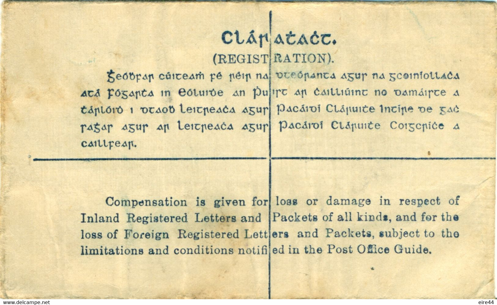 Ireland 1938 Postal Stationery H&G6a Registered Dublin  Plymouth Devon Harp - Lettres & Documents