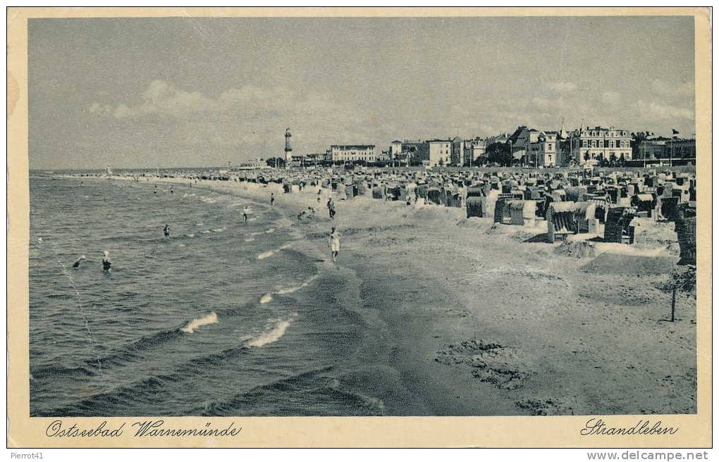 ALLEMAGNE -  OSTSEEBAD WARNEMÜNDE   Strandleben - Rostock