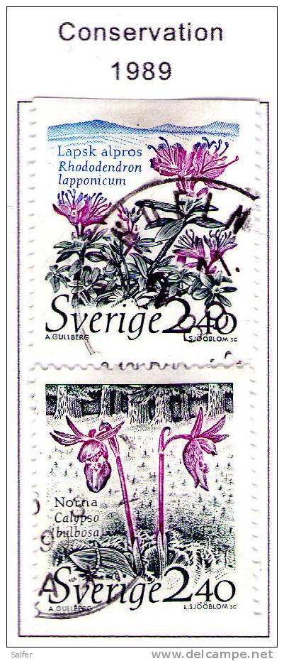 SCHWEDEN / SWEDEN / SVEZIA 1989  Conservation Gest / Used  / Usati - Oblitérés