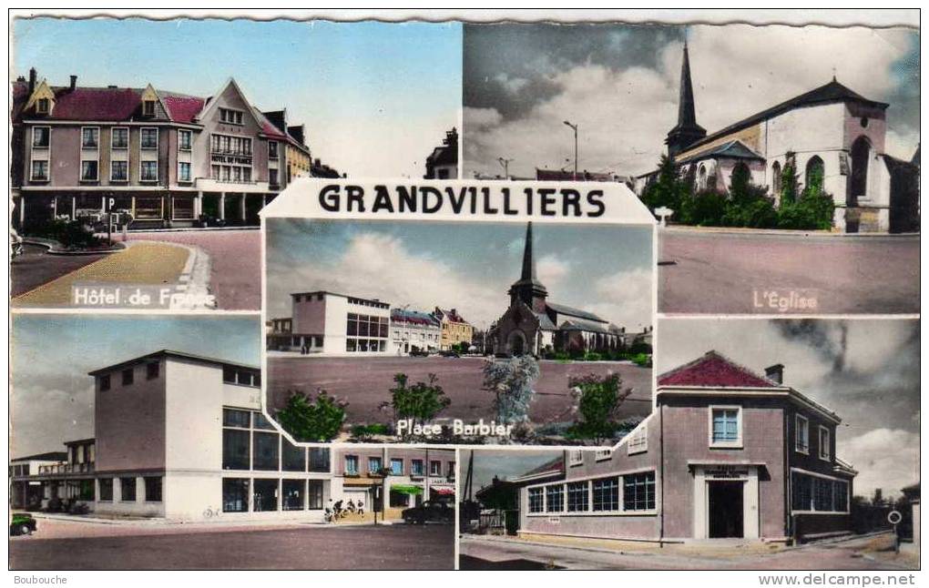 CPSM De GRANDVILLIERS 5 Vues Couleurs Peu Courante - Grandvilliers