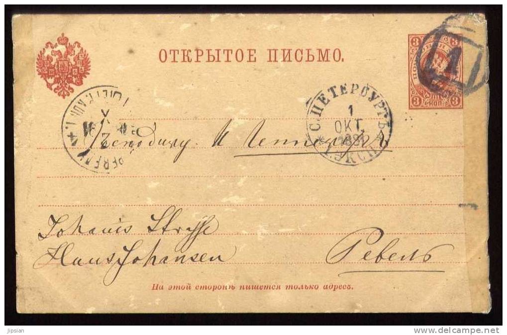 Cpa De  Russie Datée 1 Okt 1881  -- YA4 - Russia