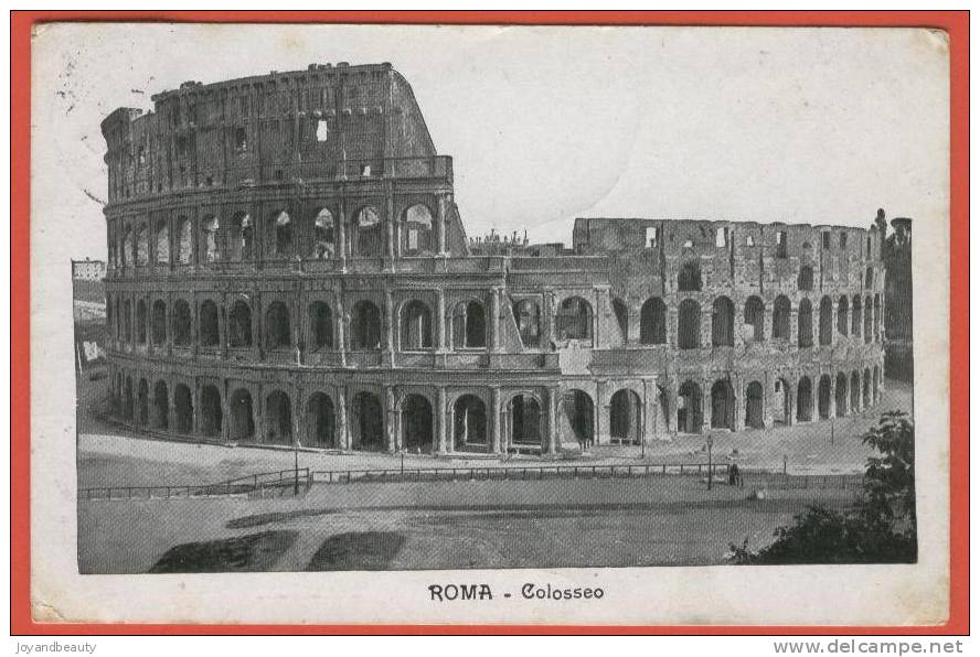 B858, Roma , Colosseo, Colisée, Circulée 1923 - Colosseum