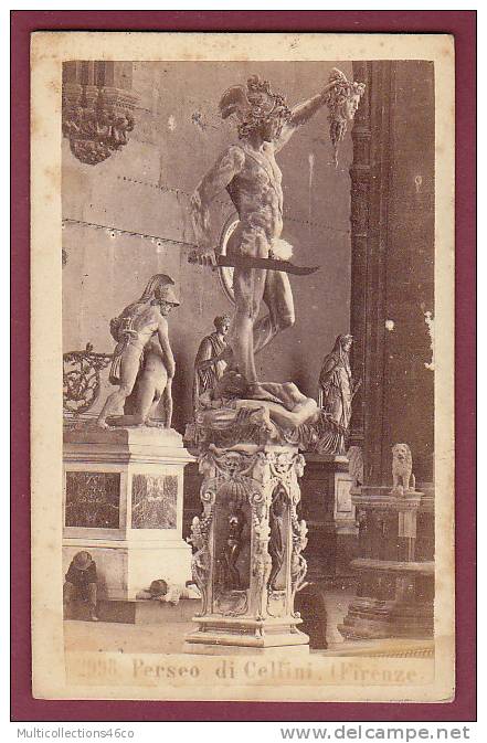 CDV - SOMMER BEHLES - ITALIE - Firenze - Perseo Di Cellini - Antiche (ante 1900)
