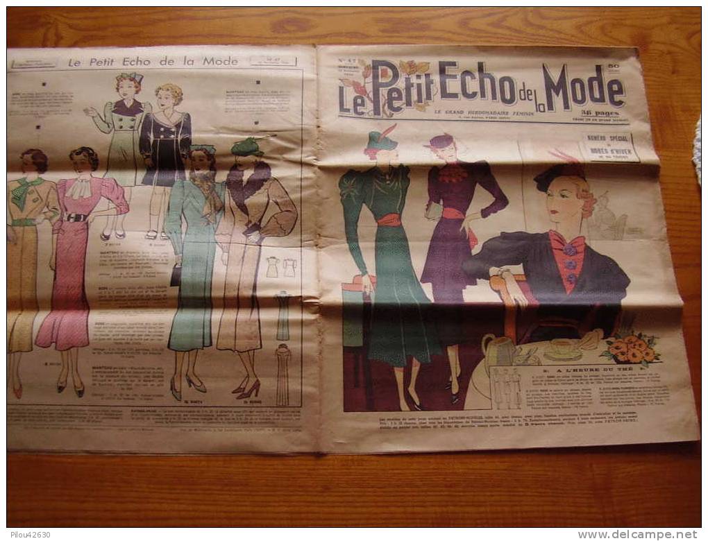 Le Petit Echo De La Mode : N ° 47 Du 22 Novembre 1936 - Mode