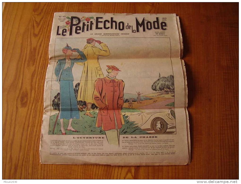 Le Petit Echo De La Mode : N ° 35 Du 30 Aout 1936 - L´ouverture De La Chasse - Mode