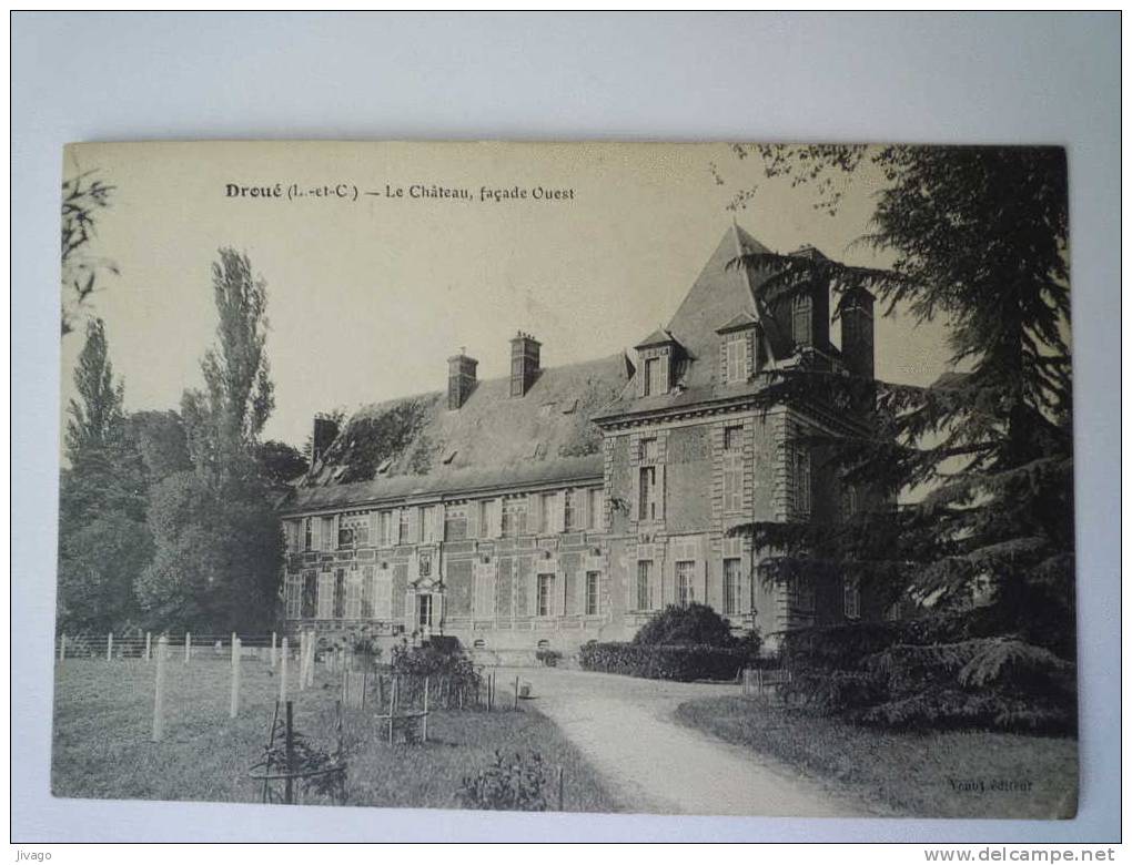 DROUE  (Loir Et Cher)  Le  Château, Façade Ouest. - Droue