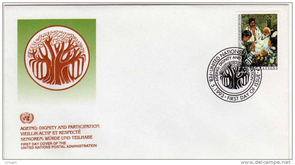 Vereinte Nationen (UNO) 1993 Mi 643 FDC Mit SST (Somderstempel) @ - FDC